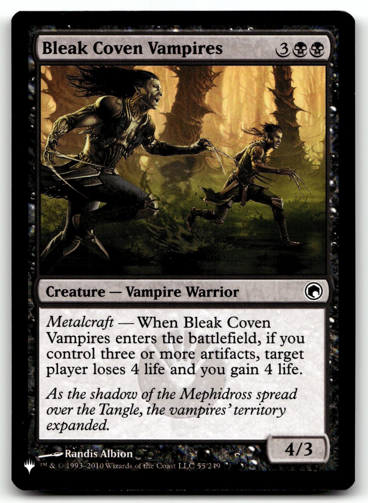 Bleak Coven Vampires 55 Common Scars of Mirrodin Magic: The Gathering Near Mint
