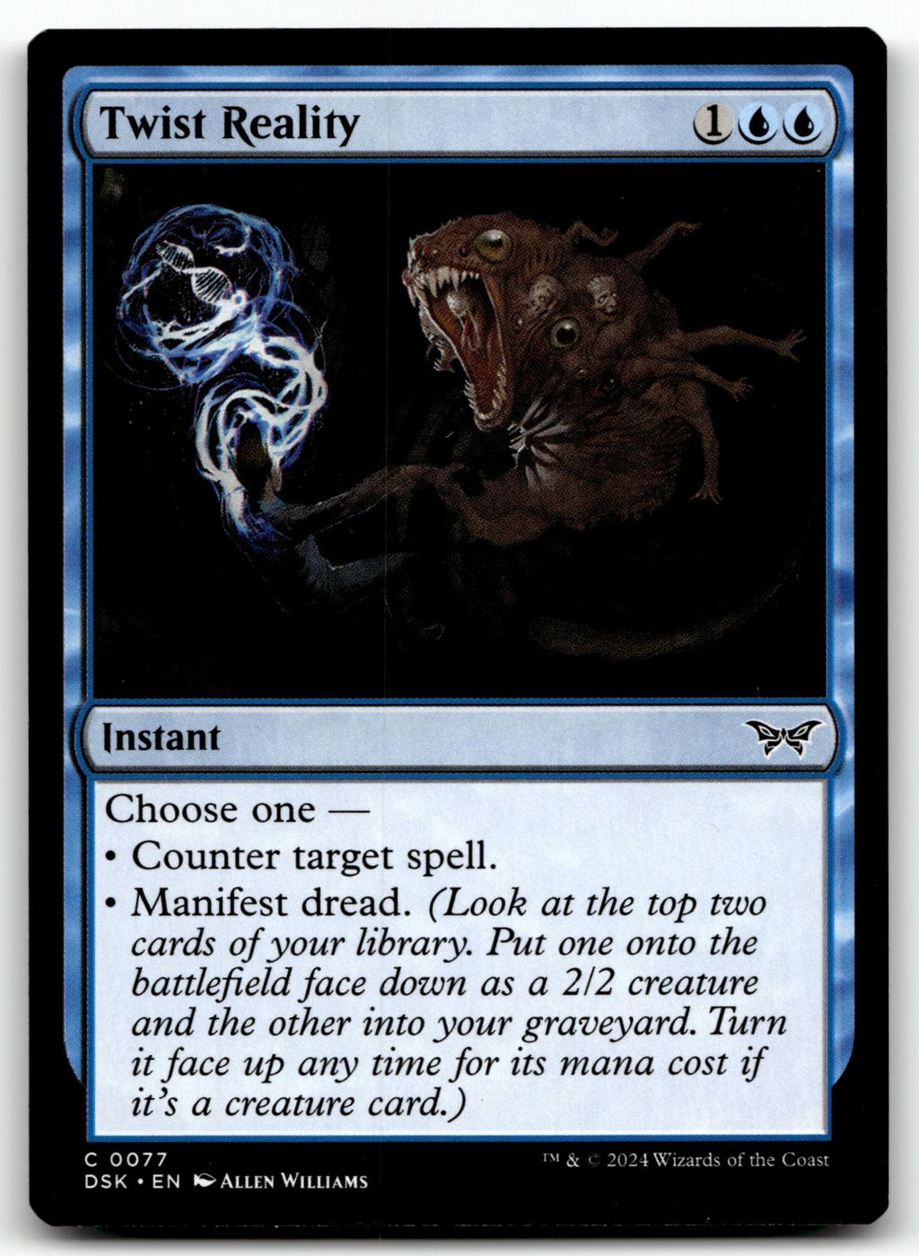 Twist Reality 77 Common Duskmourn: House of Horror Magic: The Gathering NM