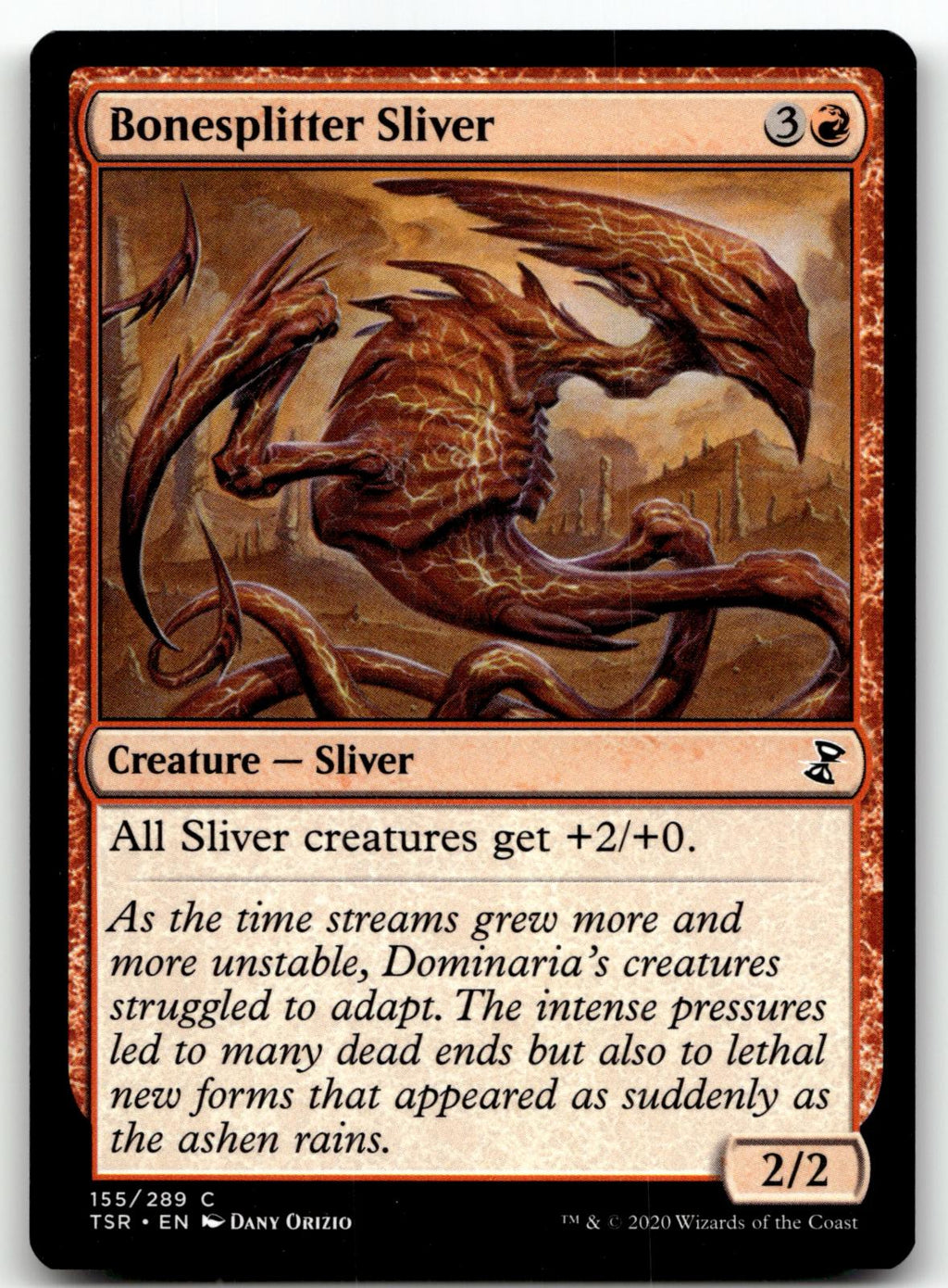 Bonesplitter Sliver 155 Common Time Spiral: Remastered Magic: The Gathering NM