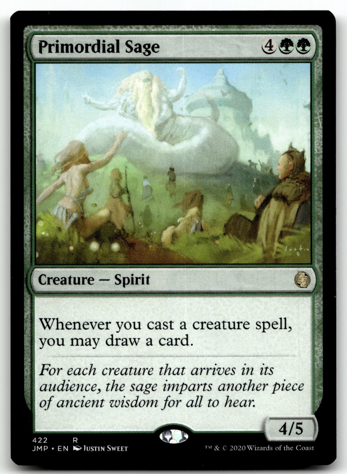 Primordial Sage 422 Rare Jumpstart Magic: The Gathering Near Mint