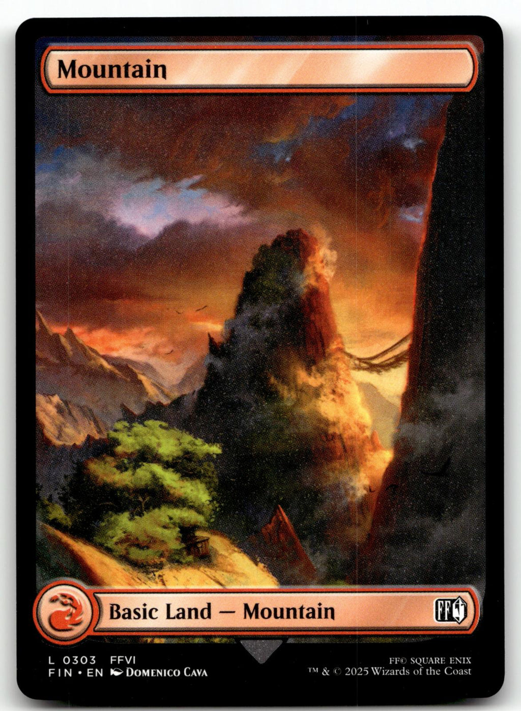 Mountain (0303) 303 Land FINAL FANTASY Magic: The Gathering Near Mint