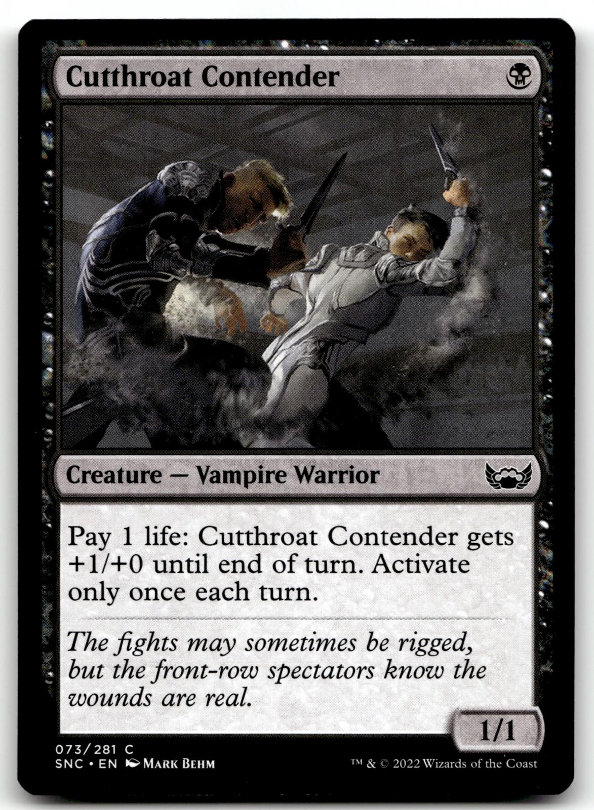 Cutthroat Contender 73 Common Streets of New Capenna Magic: The Gathering NM