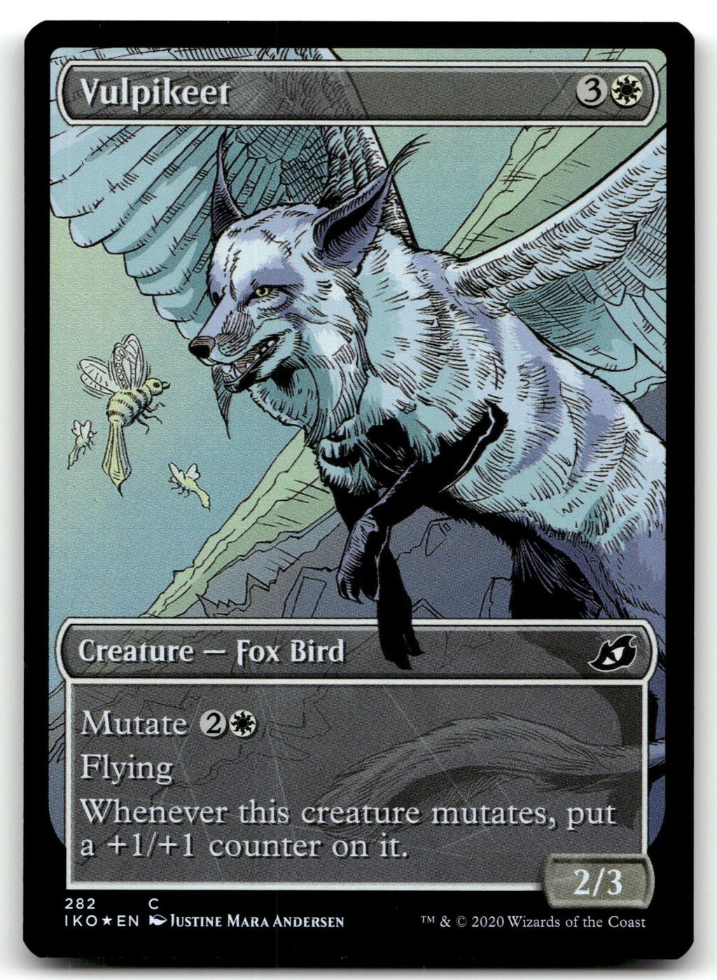 Vulpikeet (Showcase) 282 Ikoria: Lair of Behemoths Magic: The Gathering Foil NM