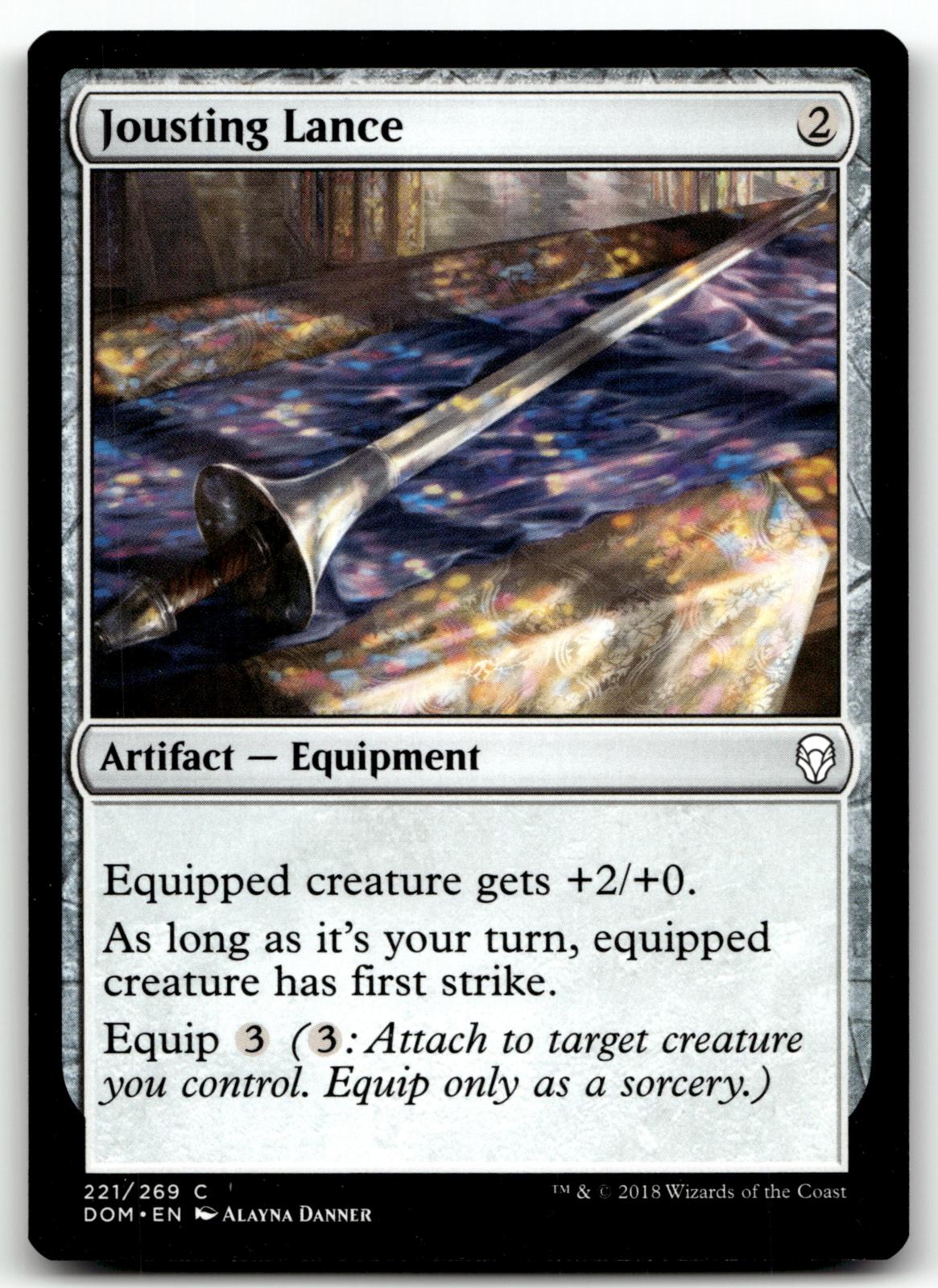 Jousting Lance 221 Common Dominaria Magic: The Gathering Near Mint