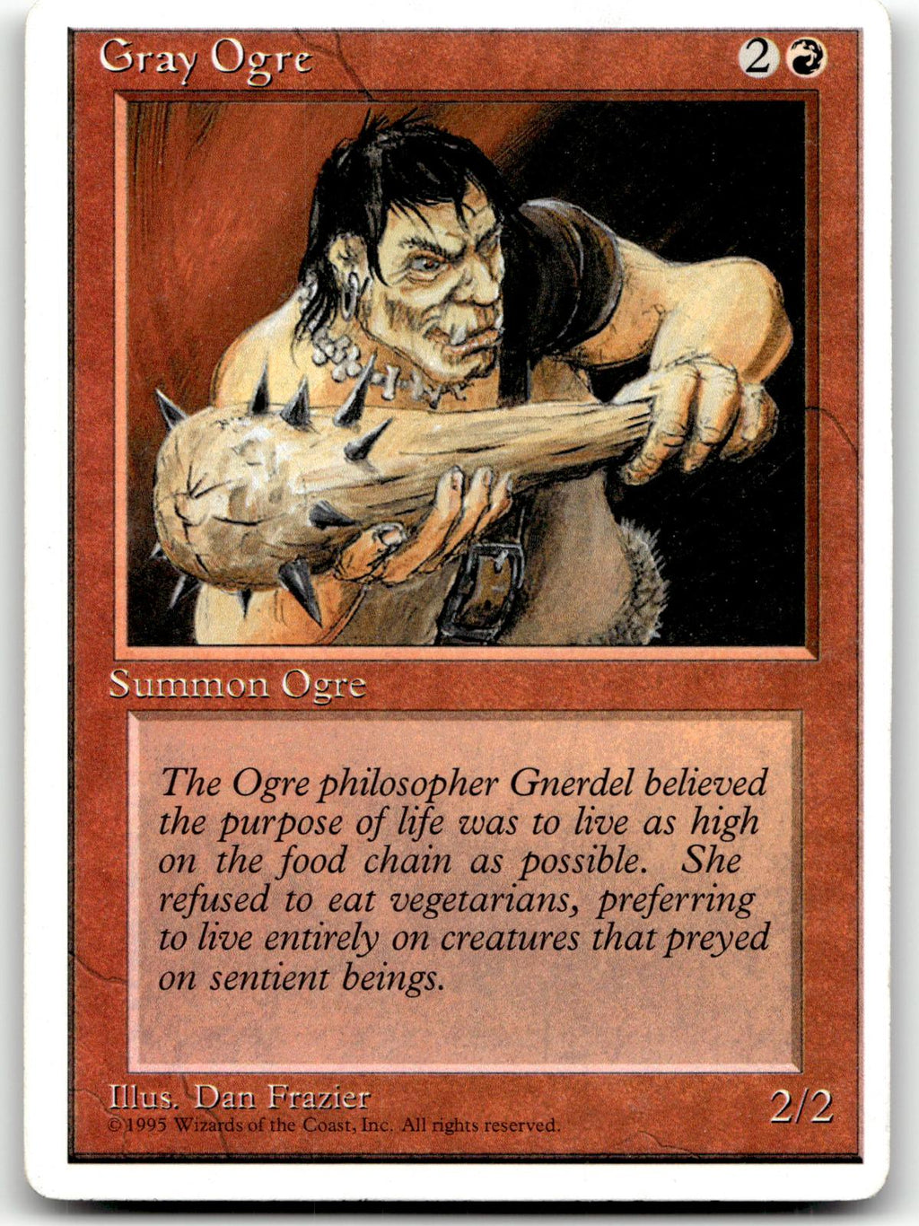 Gray Ogre Common Fourth Edition Magic: The Gathering Near Mint