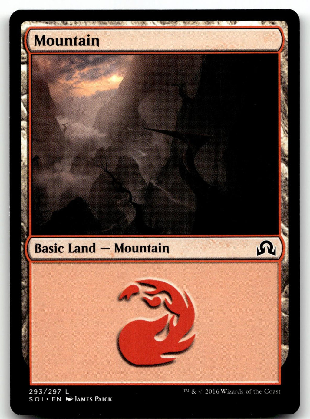 Mountain (293) 293 Land Shadows over Innistrad Magic: The Gathering Near Mint