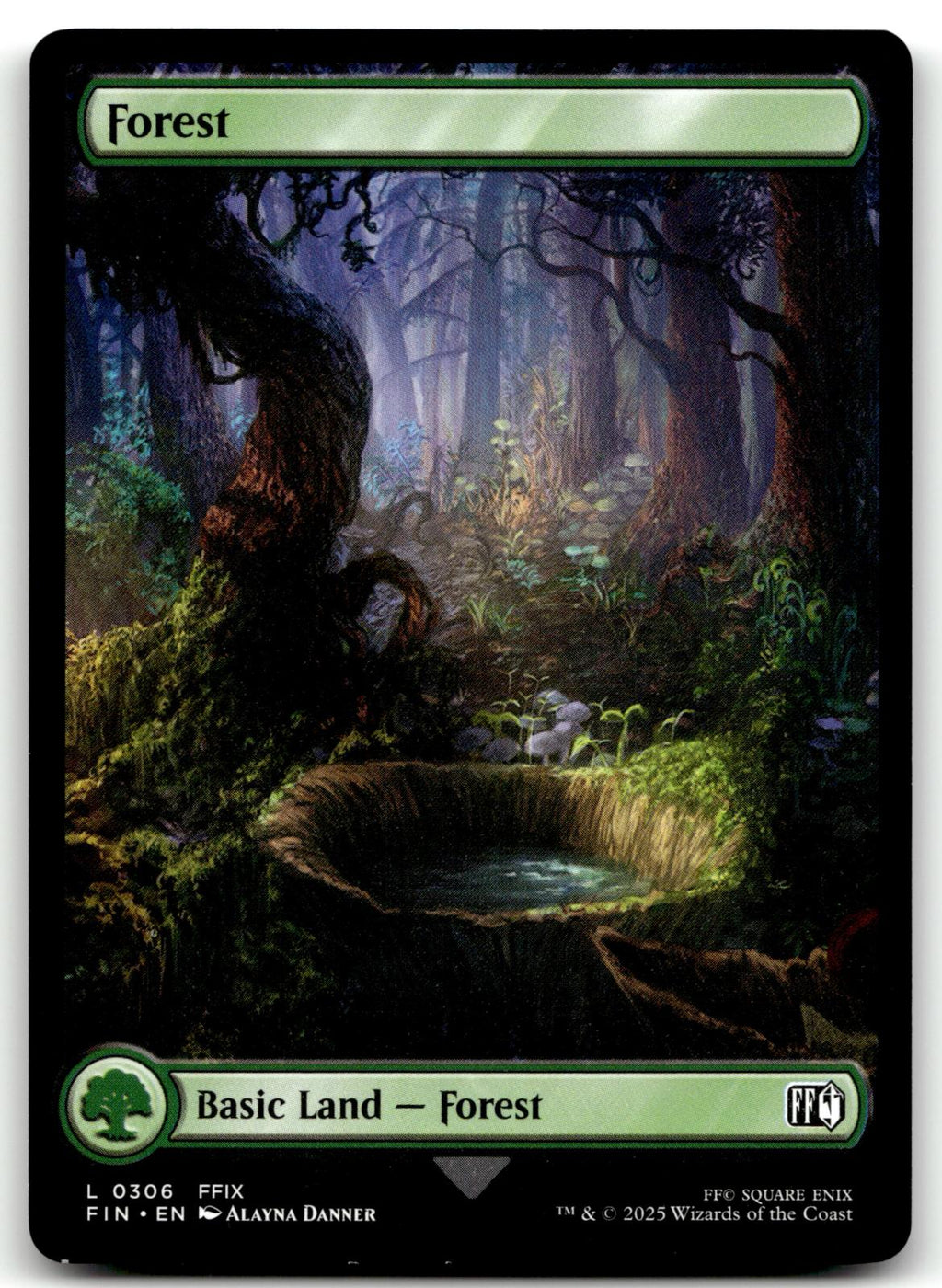 Forest (0306) 306 Land FINAL FANTASY Magic: The Gathering Near Mint