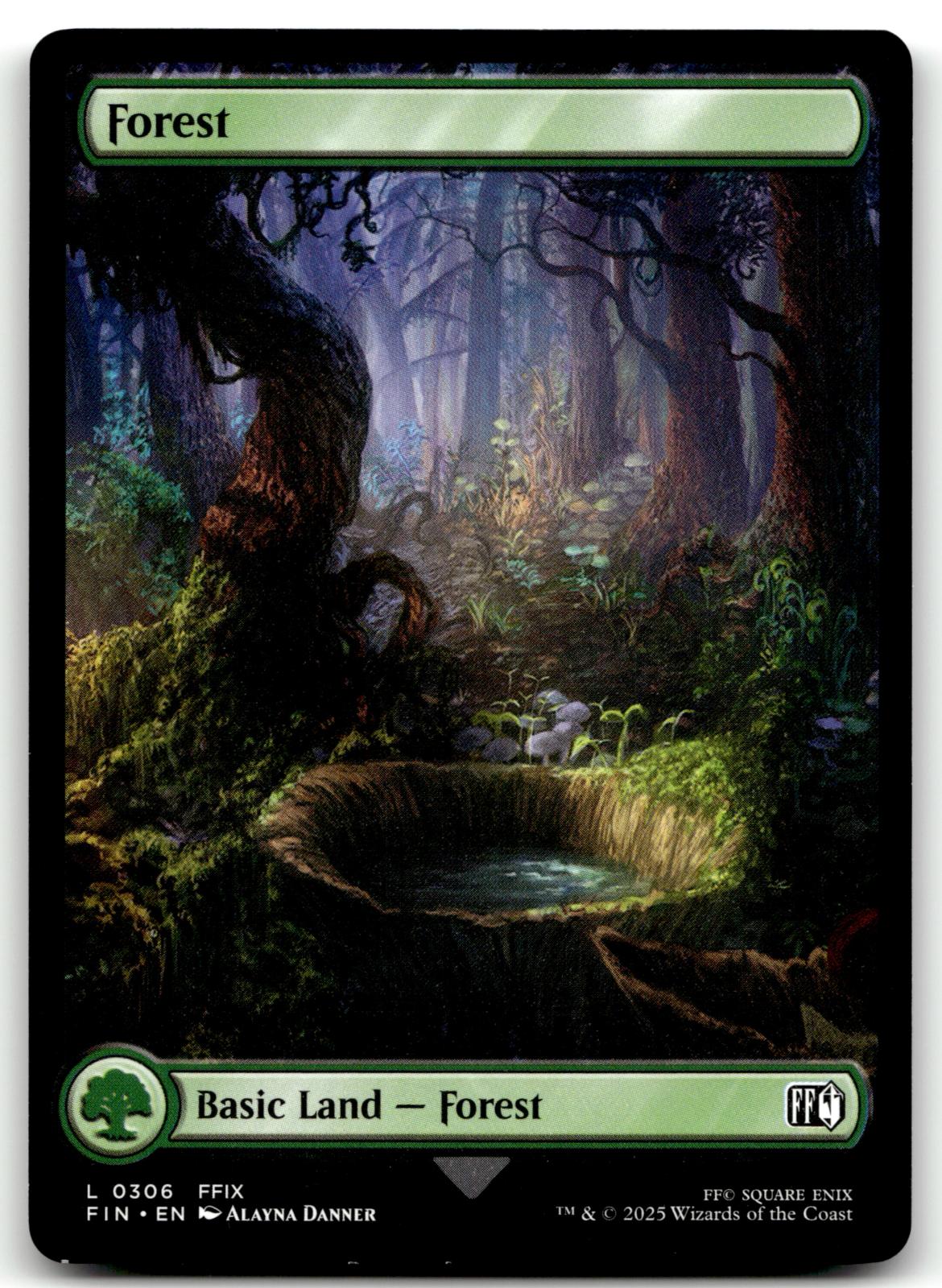 Forest (0306) 306 Land FINAL FANTASY Magic: The Gathering Near Mint