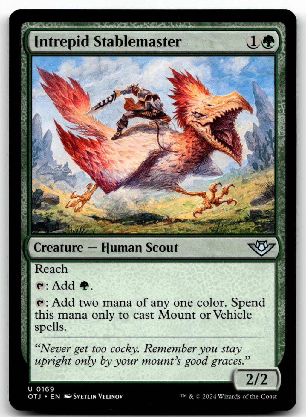 Intrepid Stablemaster 169 Outlaws of Thunder Junction Magic: The Gathering NM