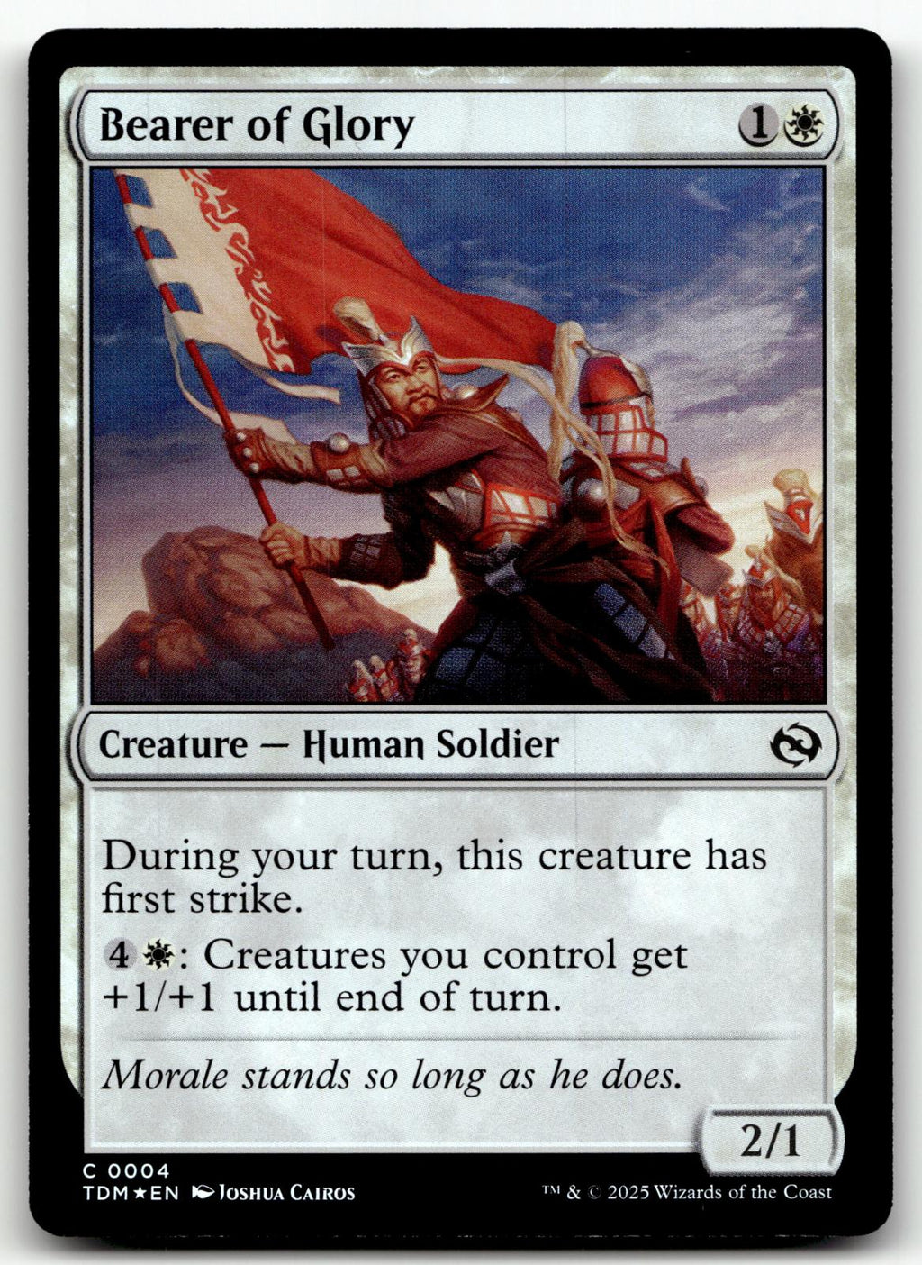 Bearer of Glory 4 Common Tarkir: Dragonstorm Magic: The Gathering Foil Near Mint