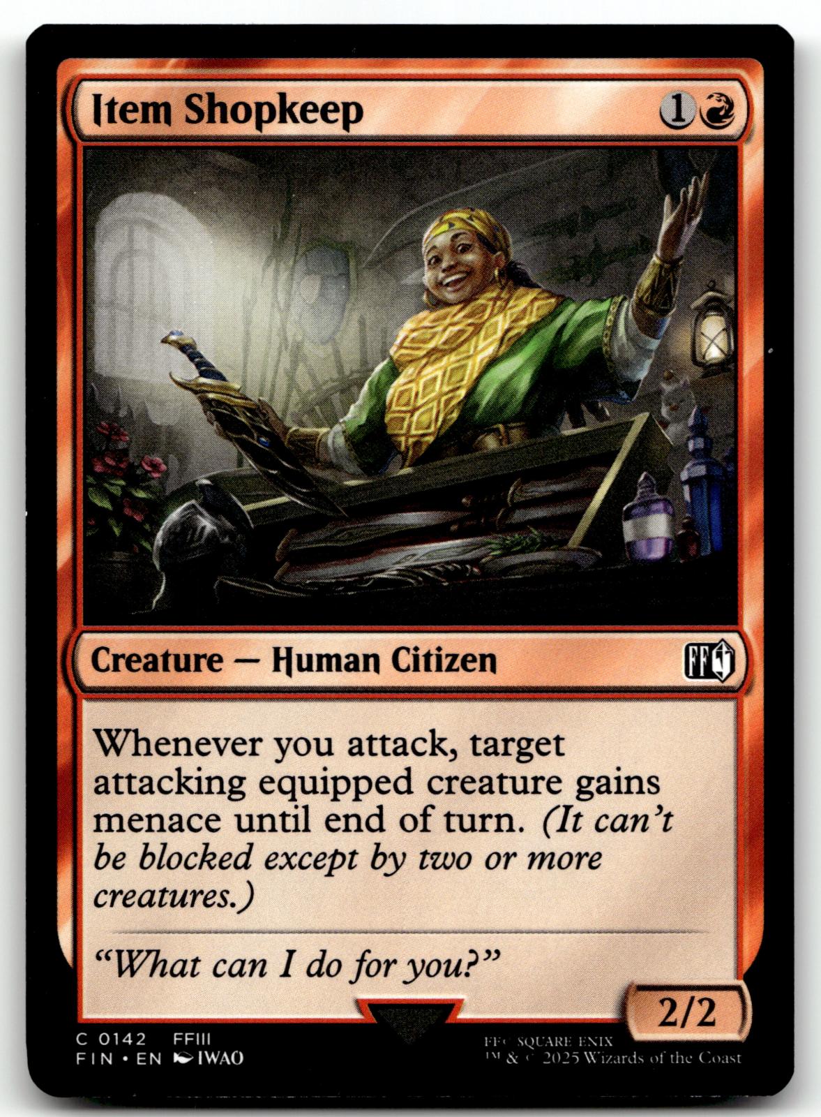 Item Shopkeep 142 Common FINAL FANTASY Magic: The Gathering Near Mint