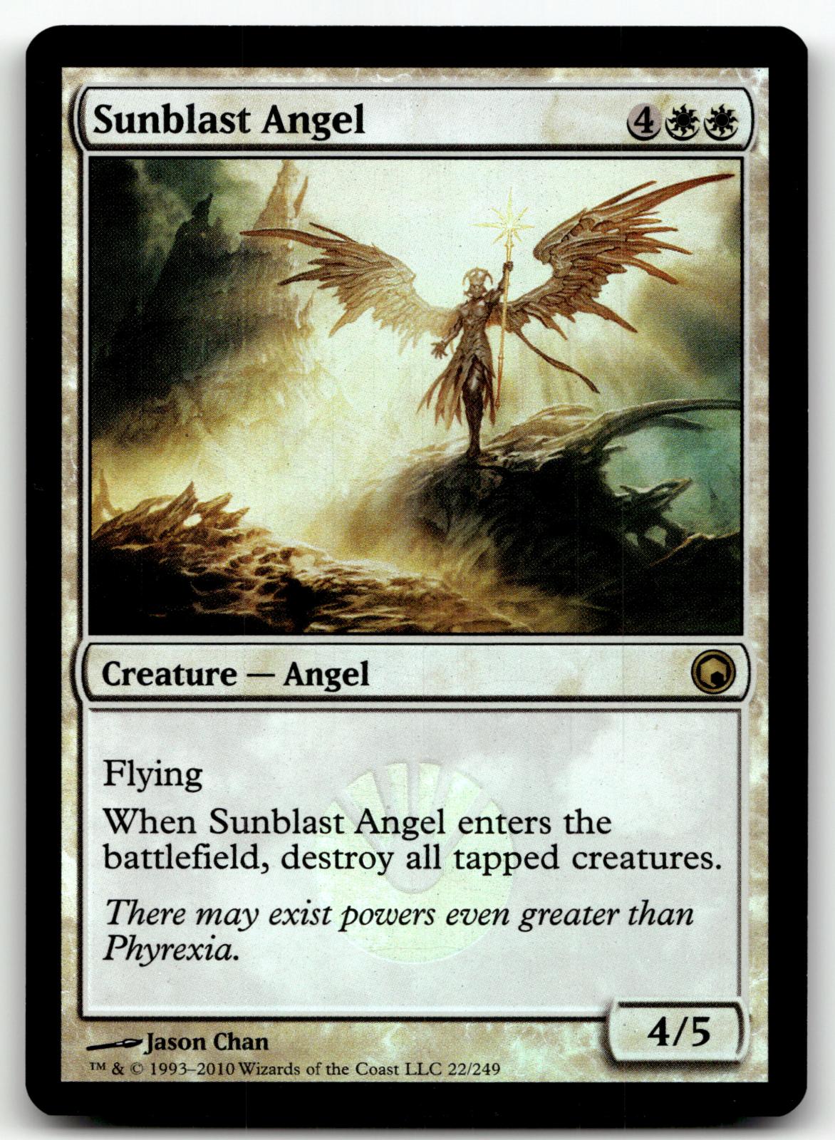 Sunblast Angel 22 Rare Scars of Mirrodin Magic: The Gathering Foil Near Mint