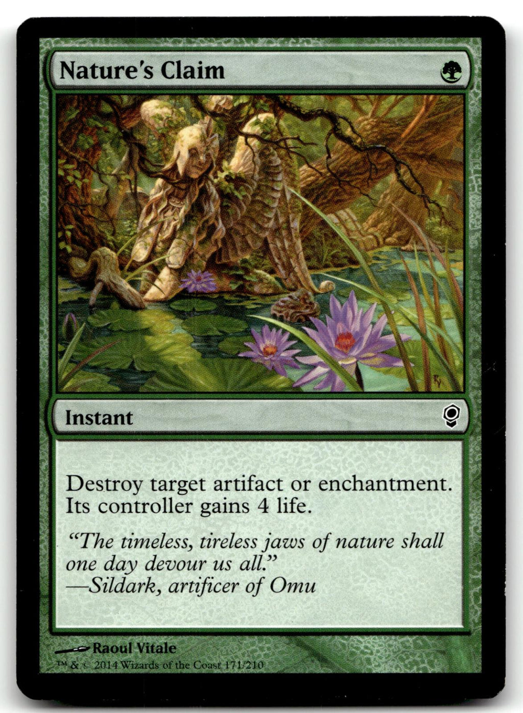 Nature's Claim 171 Common Conspiracy Magic: The Gathering Near Mint