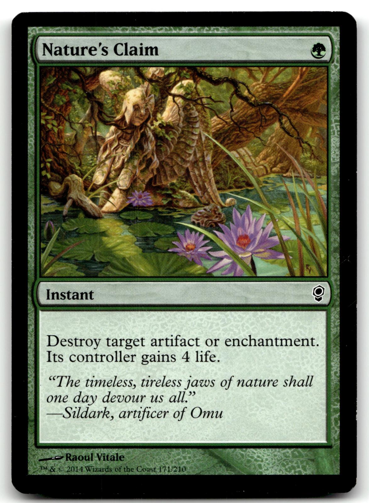 Nature's Claim 171 Common Conspiracy Magic: The Gathering Near Mint