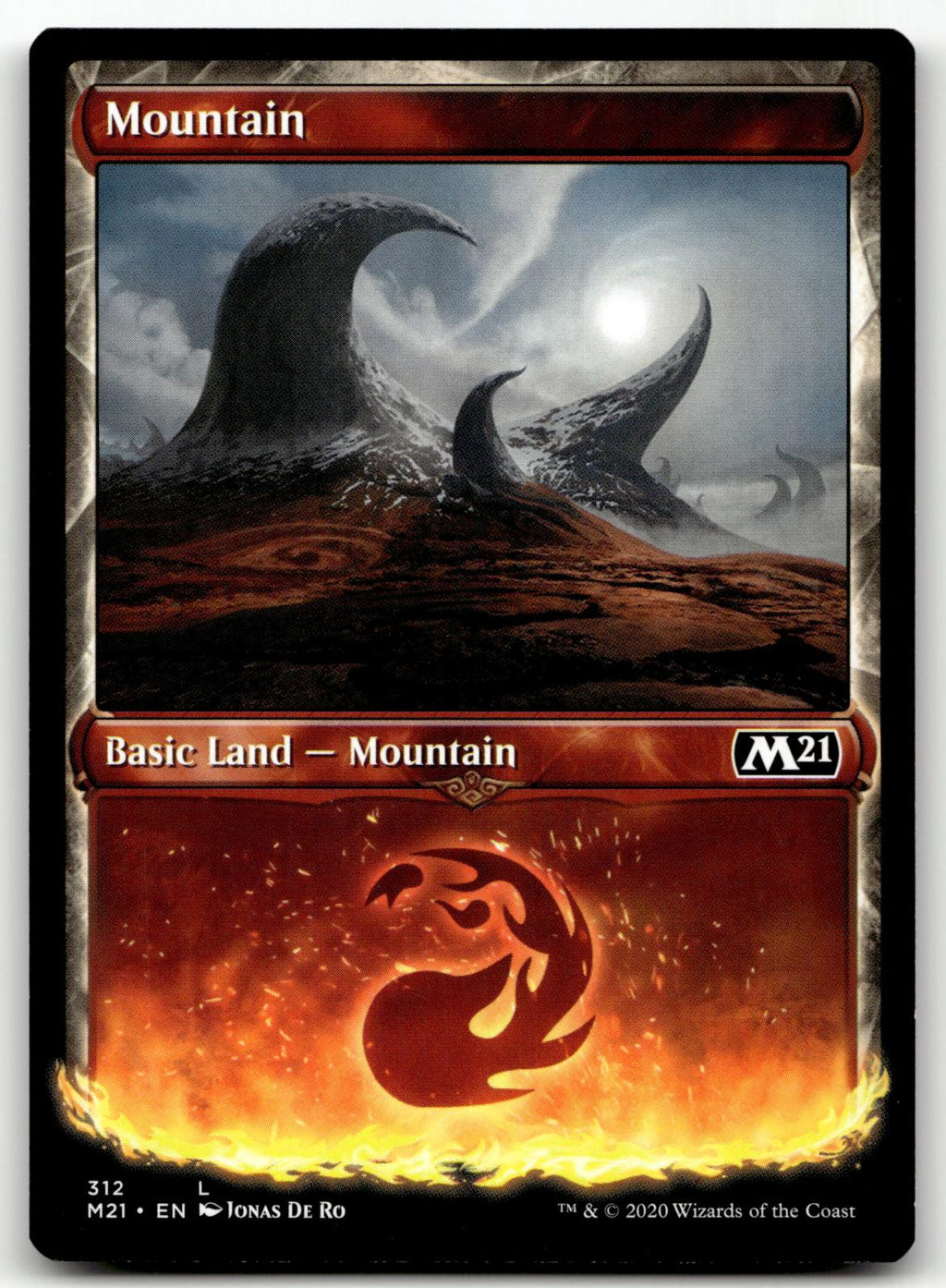 Mountain (Showcase) 312 Land Core Set 2021 Magic: The Gathering Near Mint