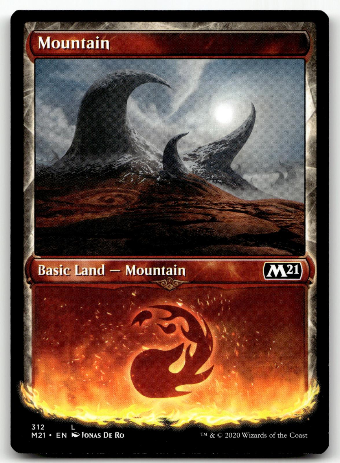 Mountain (Showcase) 312 Land Core Set 2021 Magic: The Gathering Near Mint