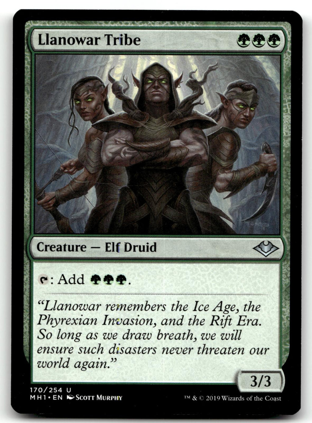 Llanowar Tribe 170 Uncommon Modern Horizons Magic: The Gathering Near Mint