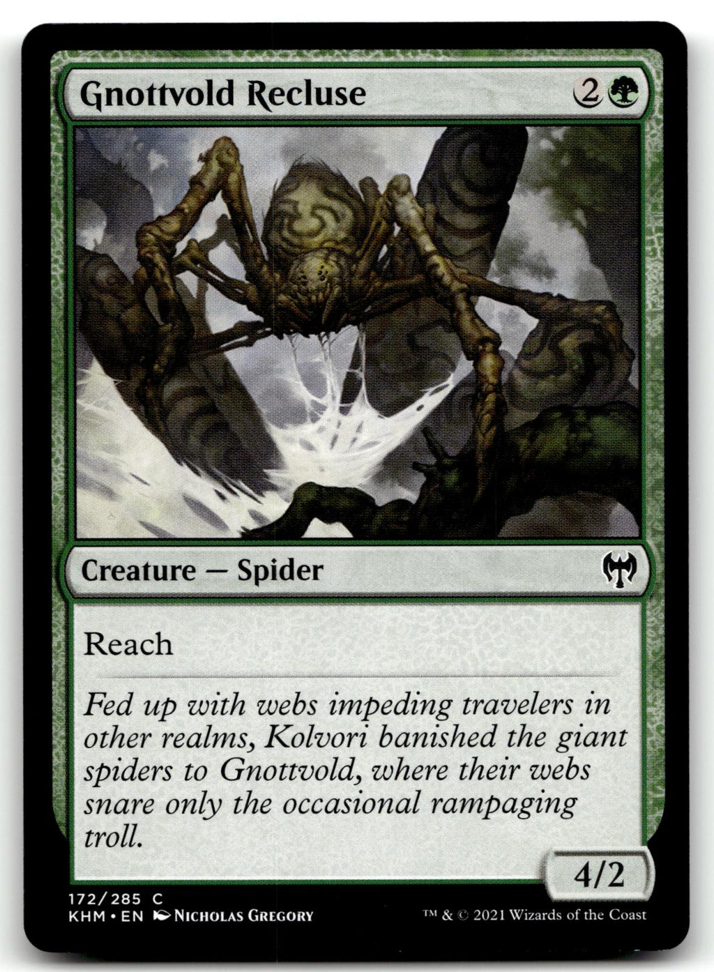 Gnottvold Recluse 172 Common Kaldheim Magic: The Gathering Near Mint