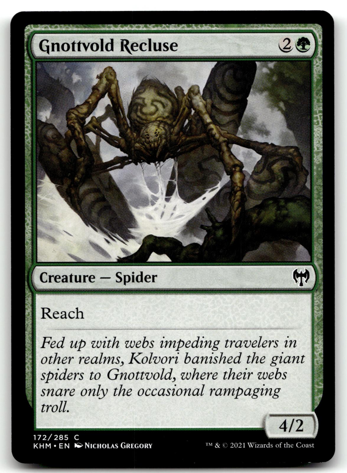 Gnottvold Recluse 172 Common Kaldheim Magic: The Gathering Near Mint