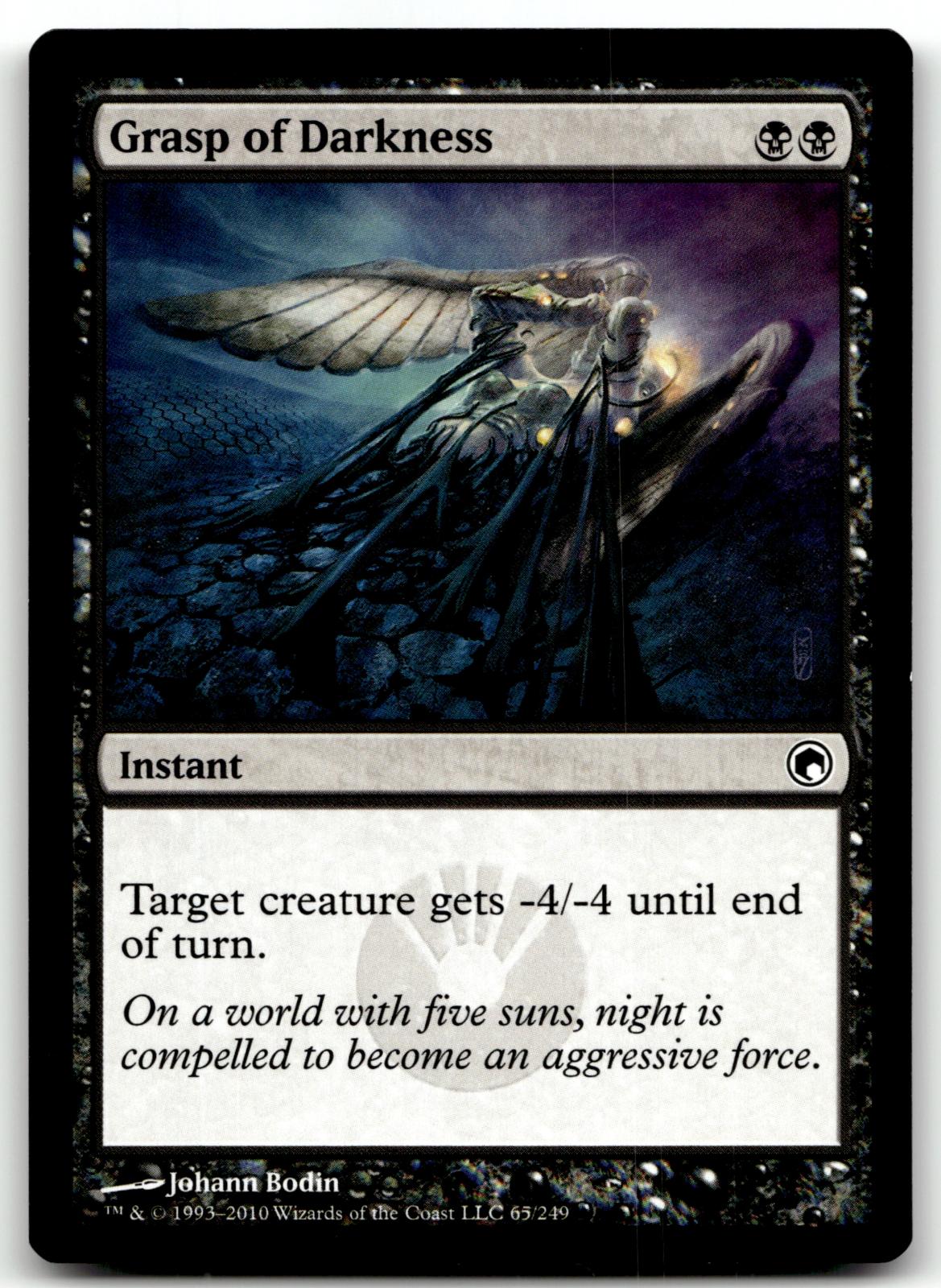 Grasp of Darkness 65 Common Scars of Mirrodin Magic: The Gathering Near Mint