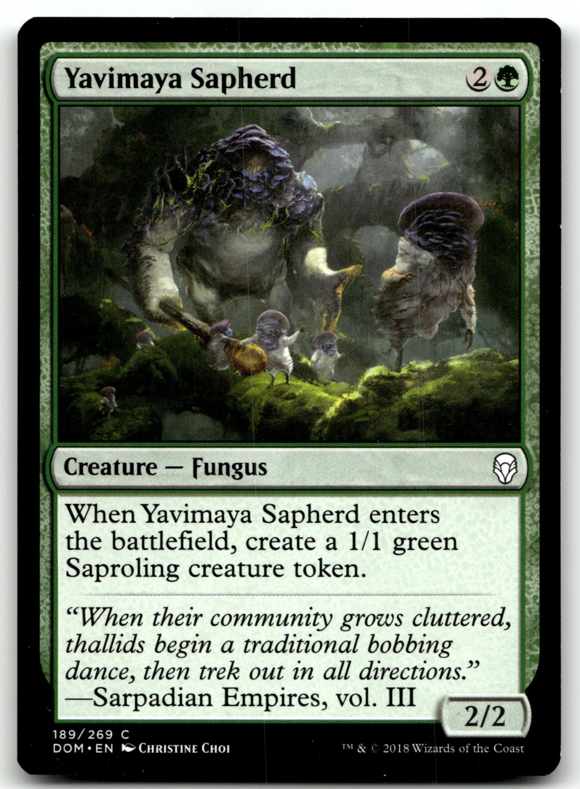 Yavimaya Sapherd 189 Common Dominaria Magic: The Gathering Near Mint