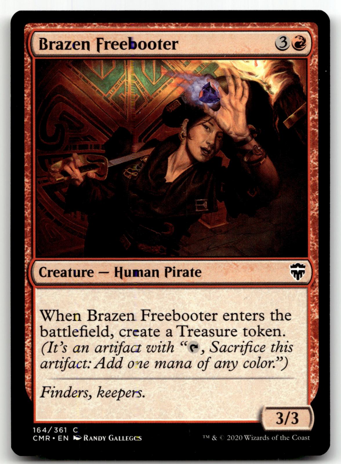 Brazen Freebooter 164 Common Commander Legends Magic: The Gathering Foil NM