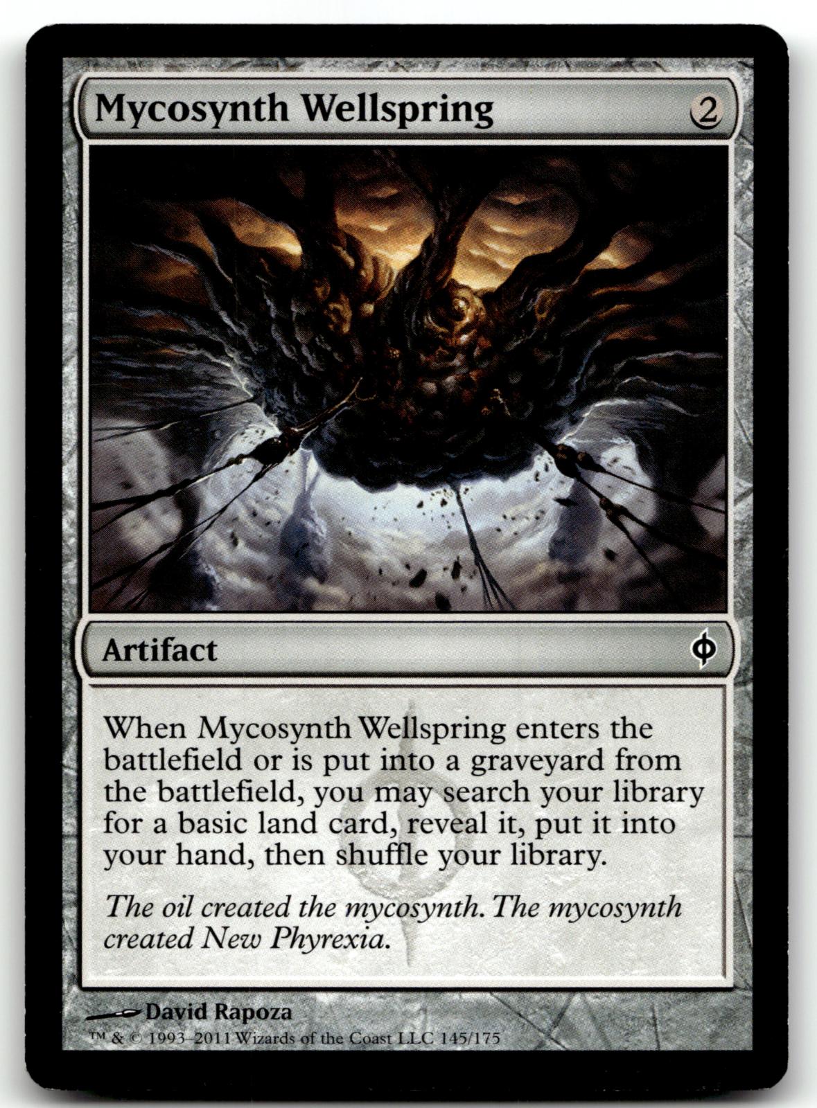 Mycosynth Wellspring 145 Common New Phyrexia Magic: The Gathering Near Mint