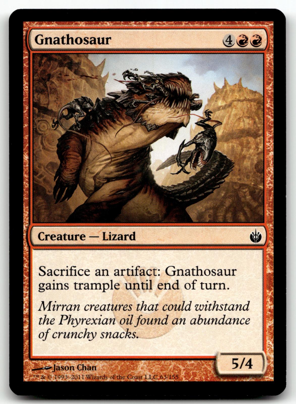 Gnathosaur 63 Common Mirrodin Besieged Magic: The Gathering Near Mint
