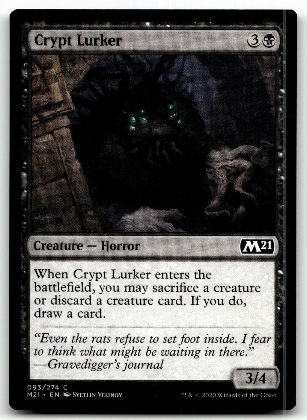 Crypt Lurker 93 Common Core Set 2021 Magic: The Gathering Near Mint