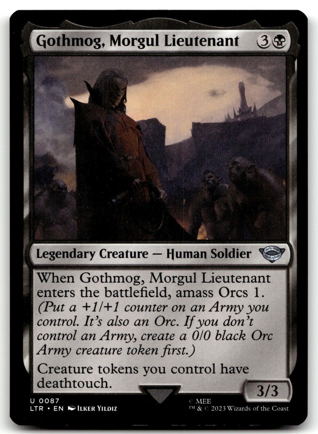 Gothmog, Morgul Lieutenant 87 Universes Beyond: The Lord of the Rings: Tales of Middle-earth Magic: The Gathering NM