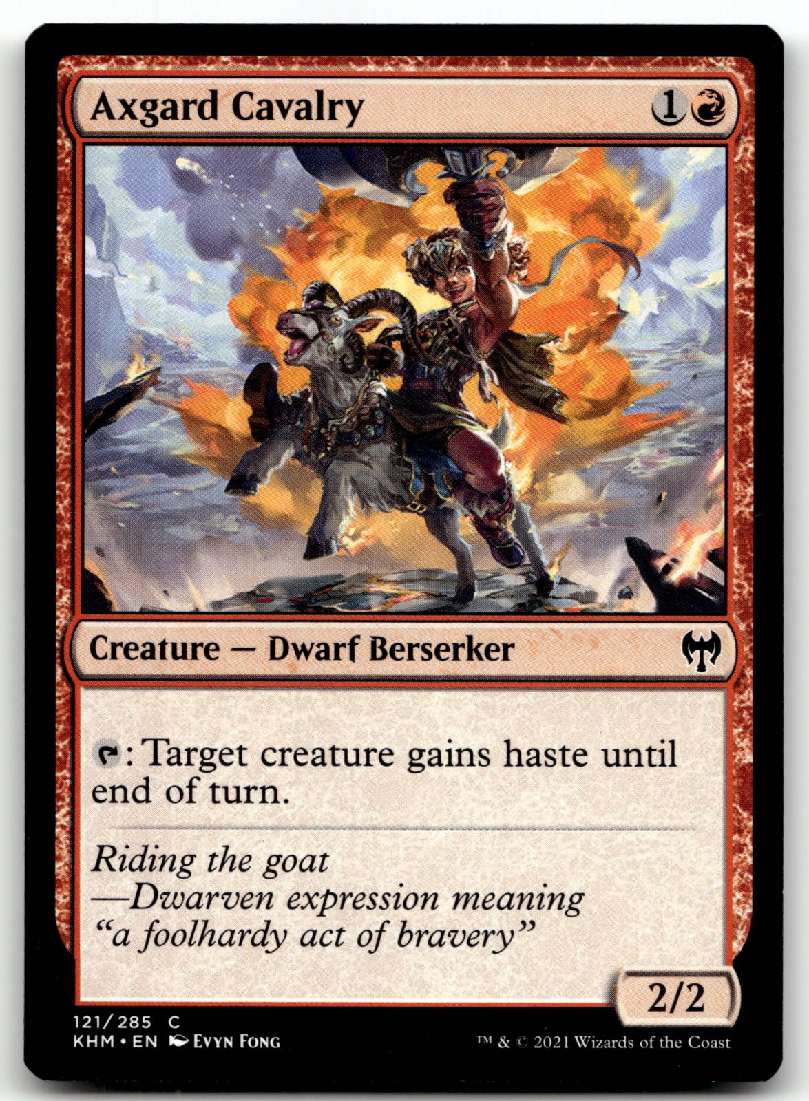 Axgard Cavalry 121 Common Kaldheim Magic: The Gathering Near Mint