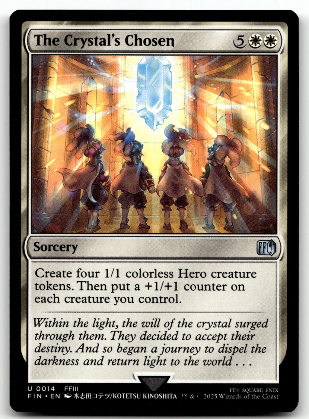 The Crystal's Chosen 14 Uncommon FINAL FANTASY Magic: The Gathering Near Mint