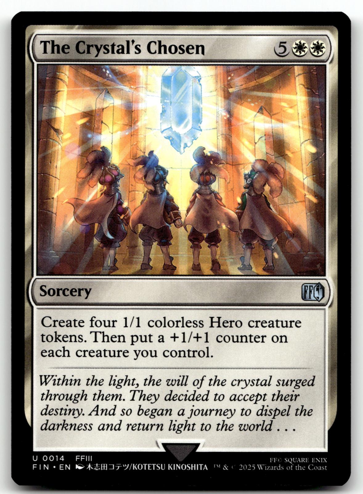 The Crystal's Chosen 14 Uncommon FINAL FANTASY Magic: The Gathering Near Mint