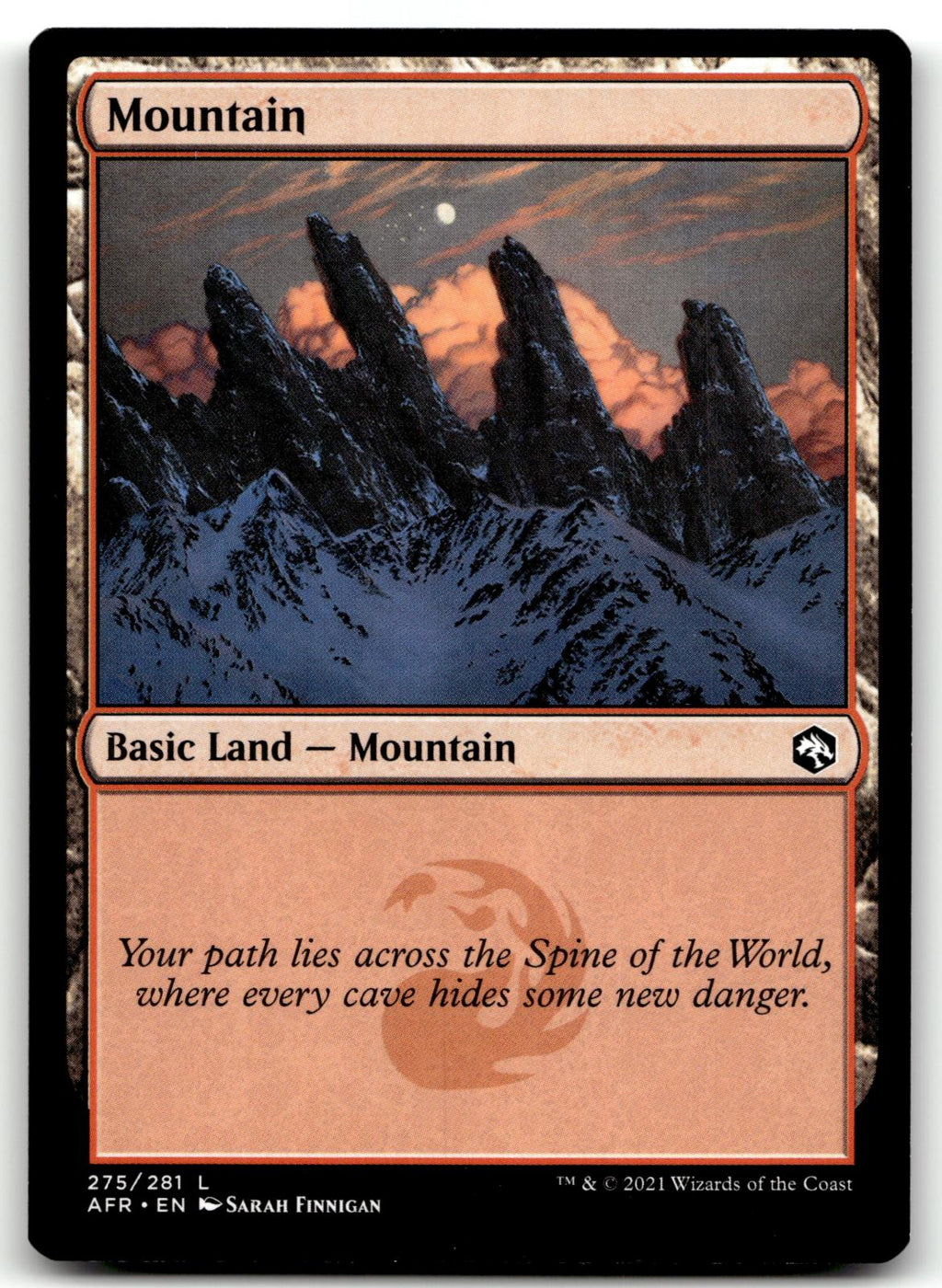 Mountain (275) 275 Adventures in the Forgotten Realms Magic: The Gathering NM