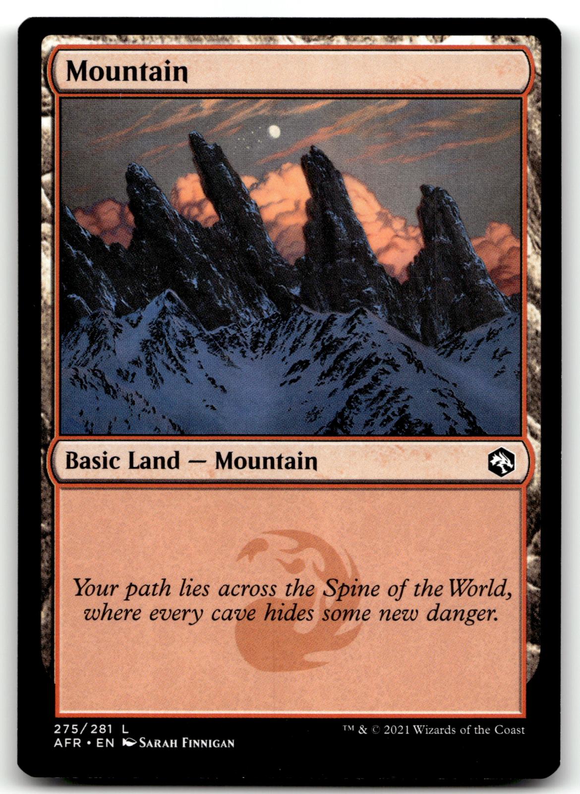 Mountain (275) 275 Adventures in the Forgotten Realms Magic: The Gathering NM