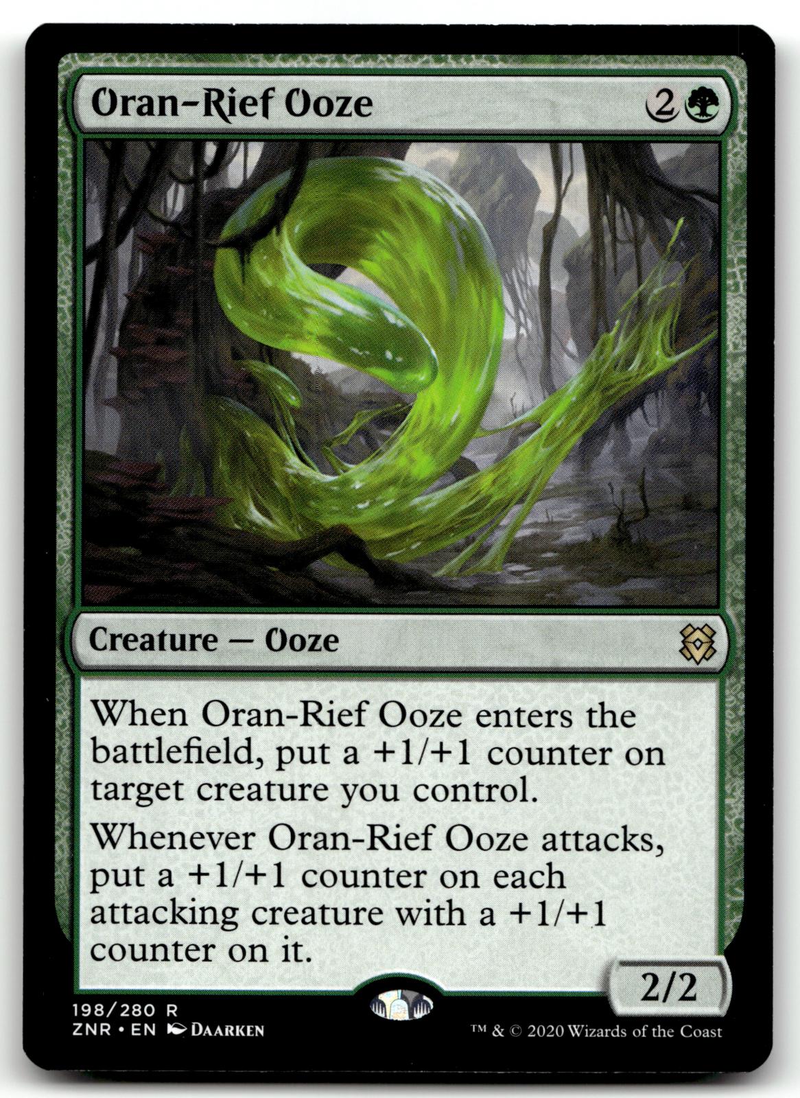 Oran-Rief Ooze 198 Rare Zendikar Rising Magic: The Gathering Near Mint