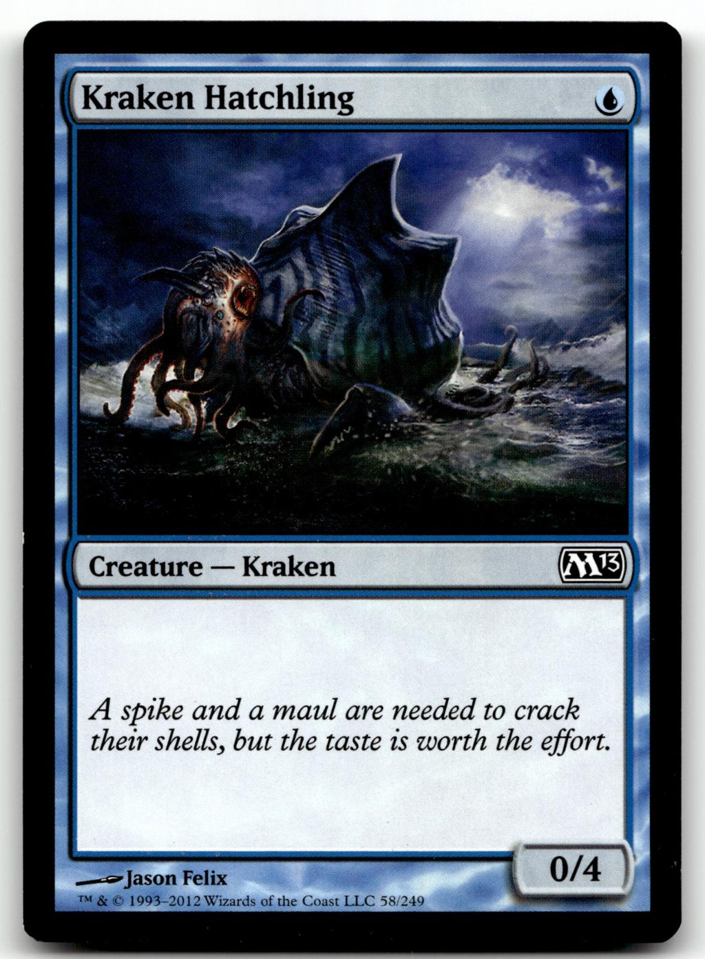 Kraken Hatchling 58 Common Magic 2013 (M13) Magic: The Gathering Near Mint