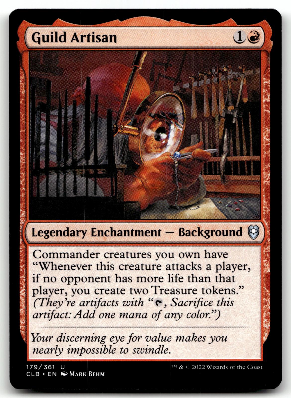 Guild Artisan 179 Commander Legends: Battle for Baldur's Gate Magic: The Gathering NM