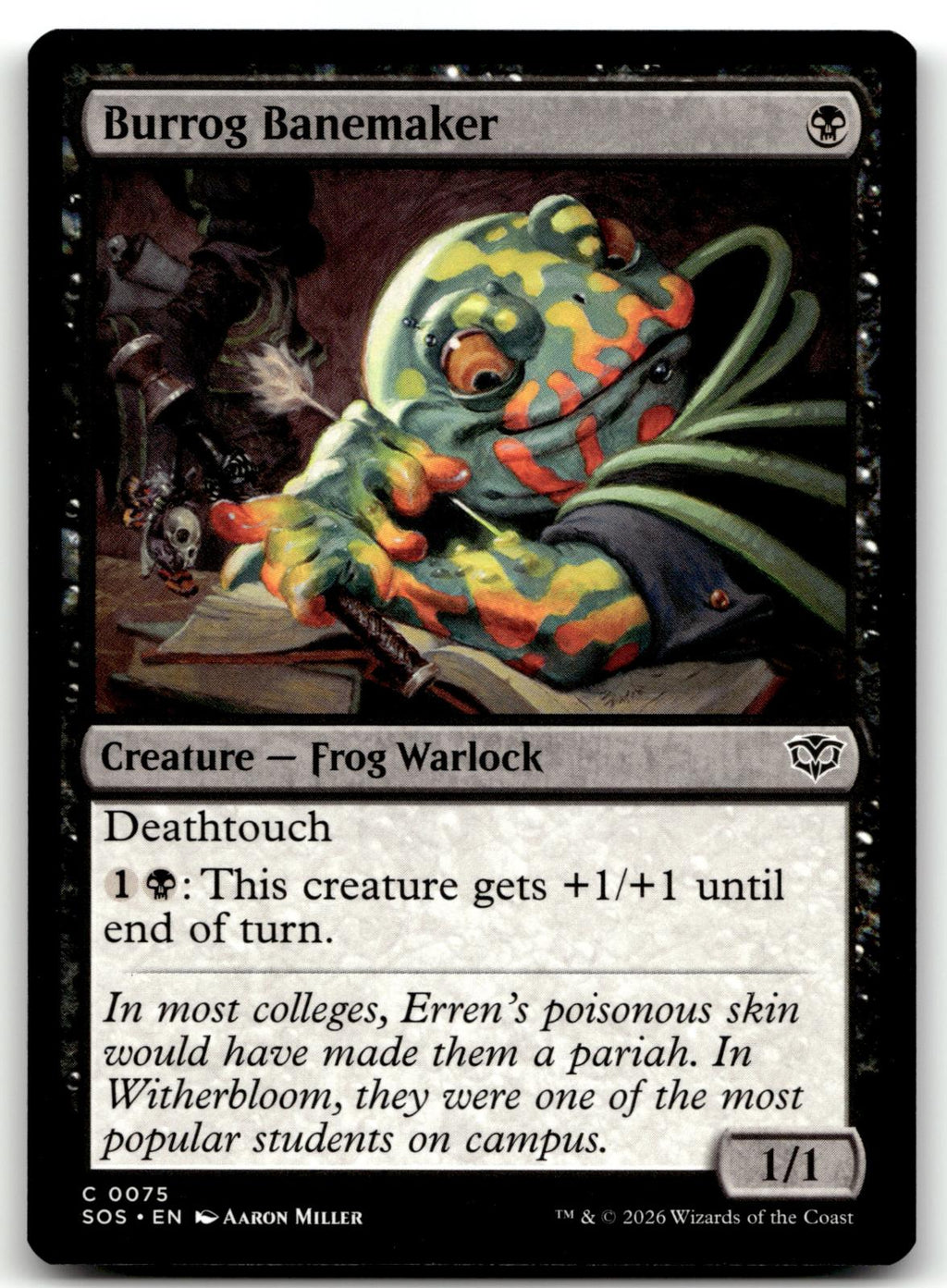 Burrog Banemaker 75 Common Secrets of Strixhaven Magic: The Gathering Near Mint