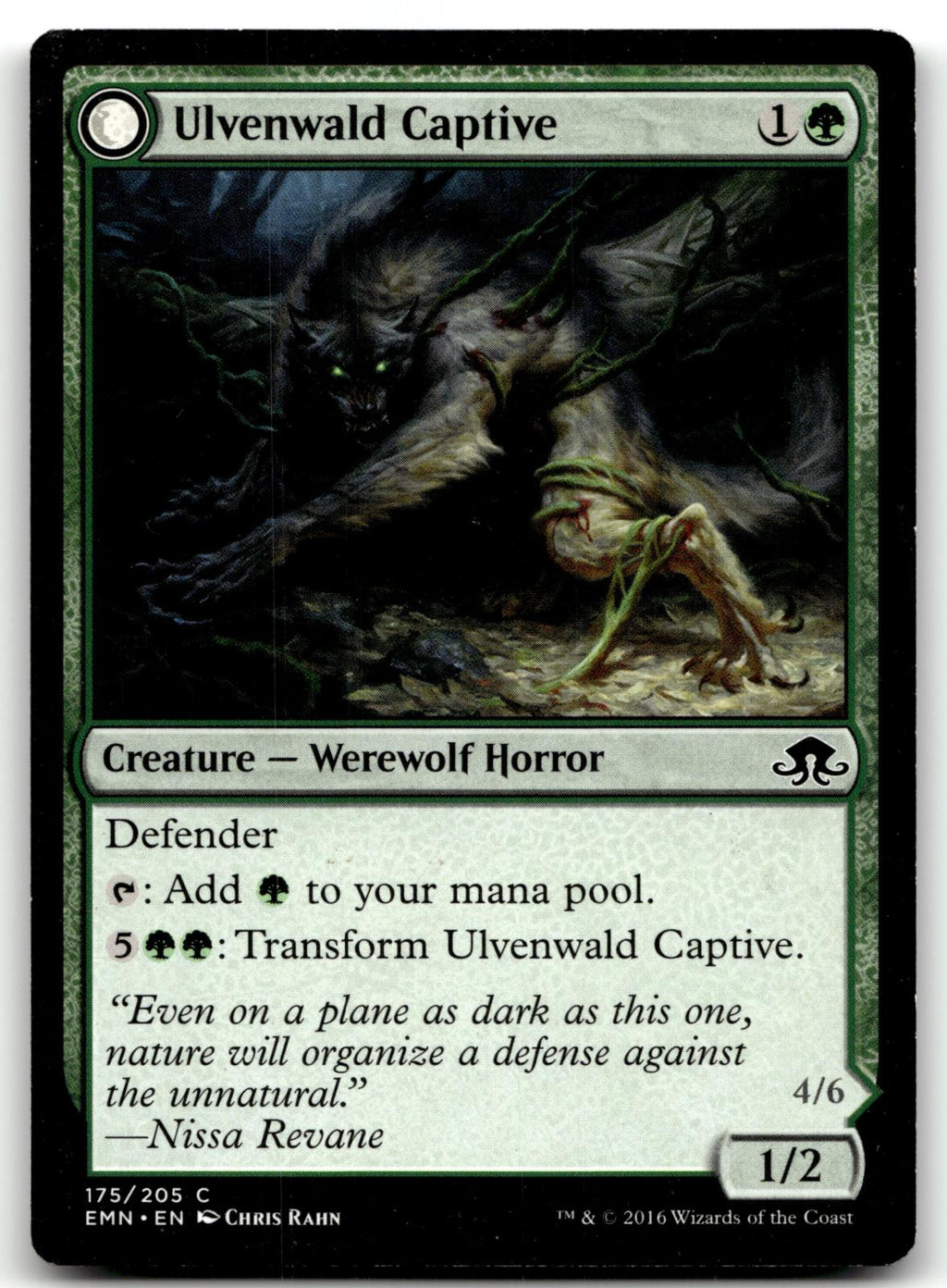Ulvenwald Captive 175 Common Eldritch Moon Magic: The Gathering Near Mint