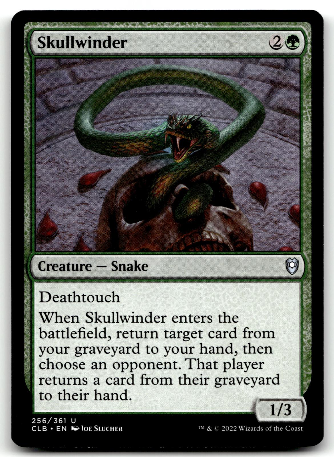 Skullwinder 256 Commander Legends: Battle for Baldur's Gate Magic: The Gathering