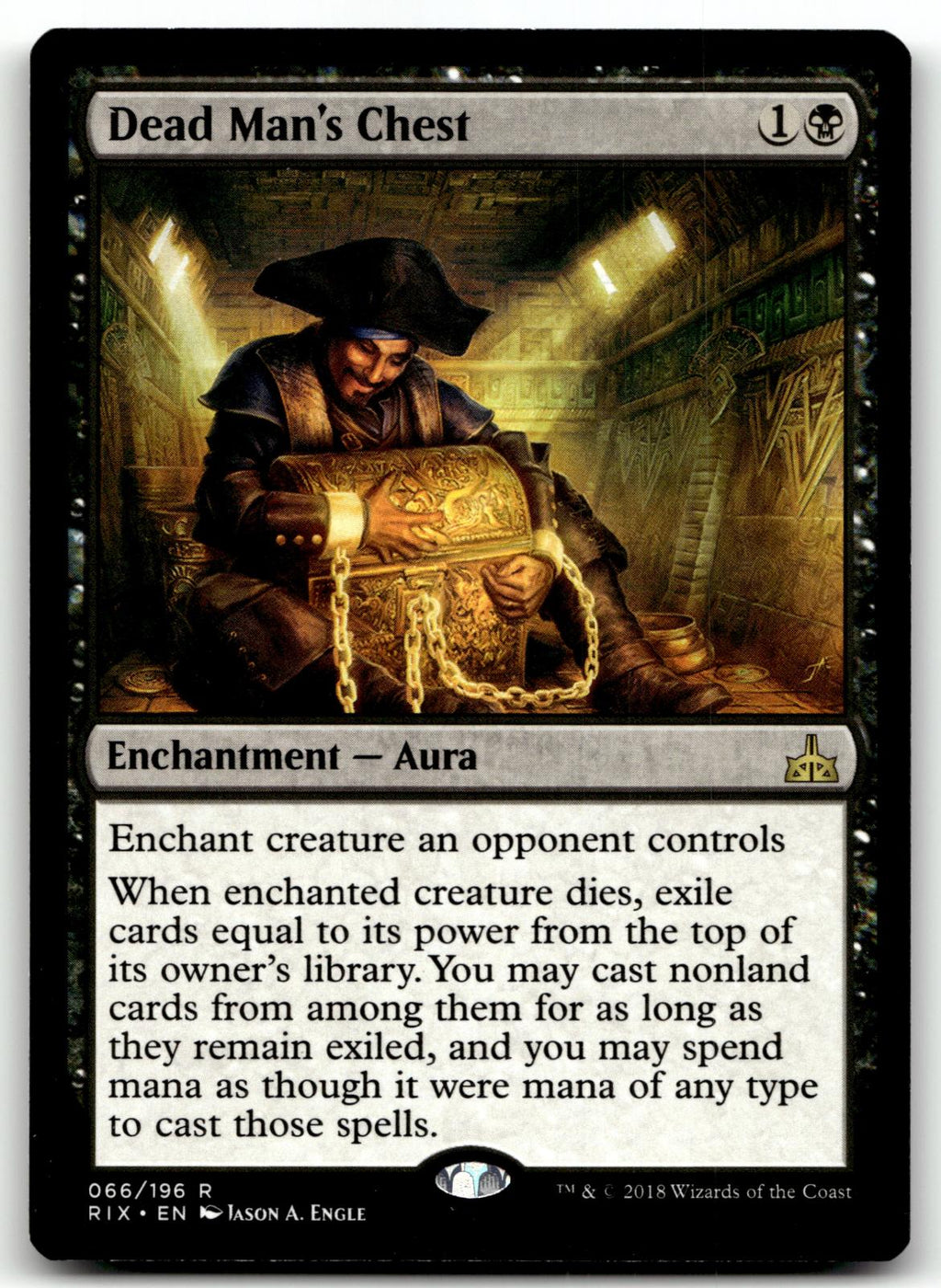 Dead Man's Chest 66 Rare Rivals of Ixalan Magic: The Gathering Near Mint