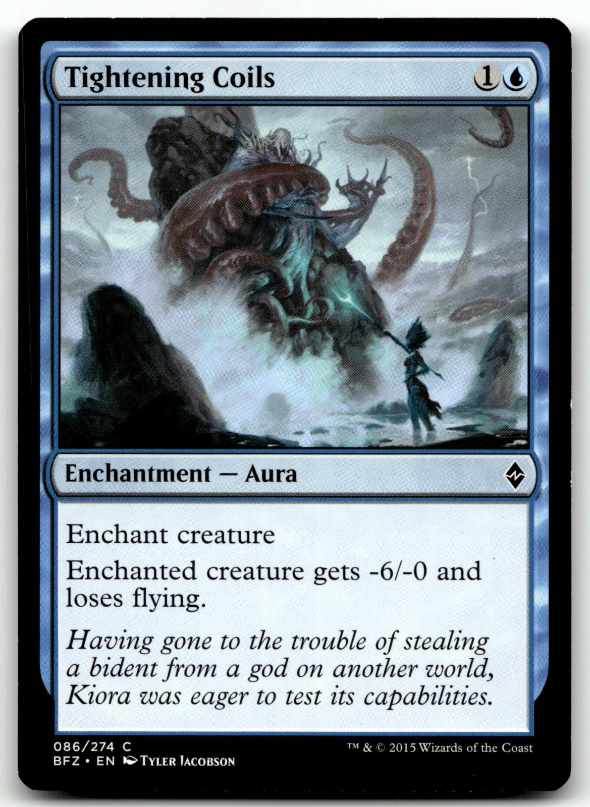 Tightening Coils 86 Common Battle for Zendikar Magic: The Gathering Near Mint
