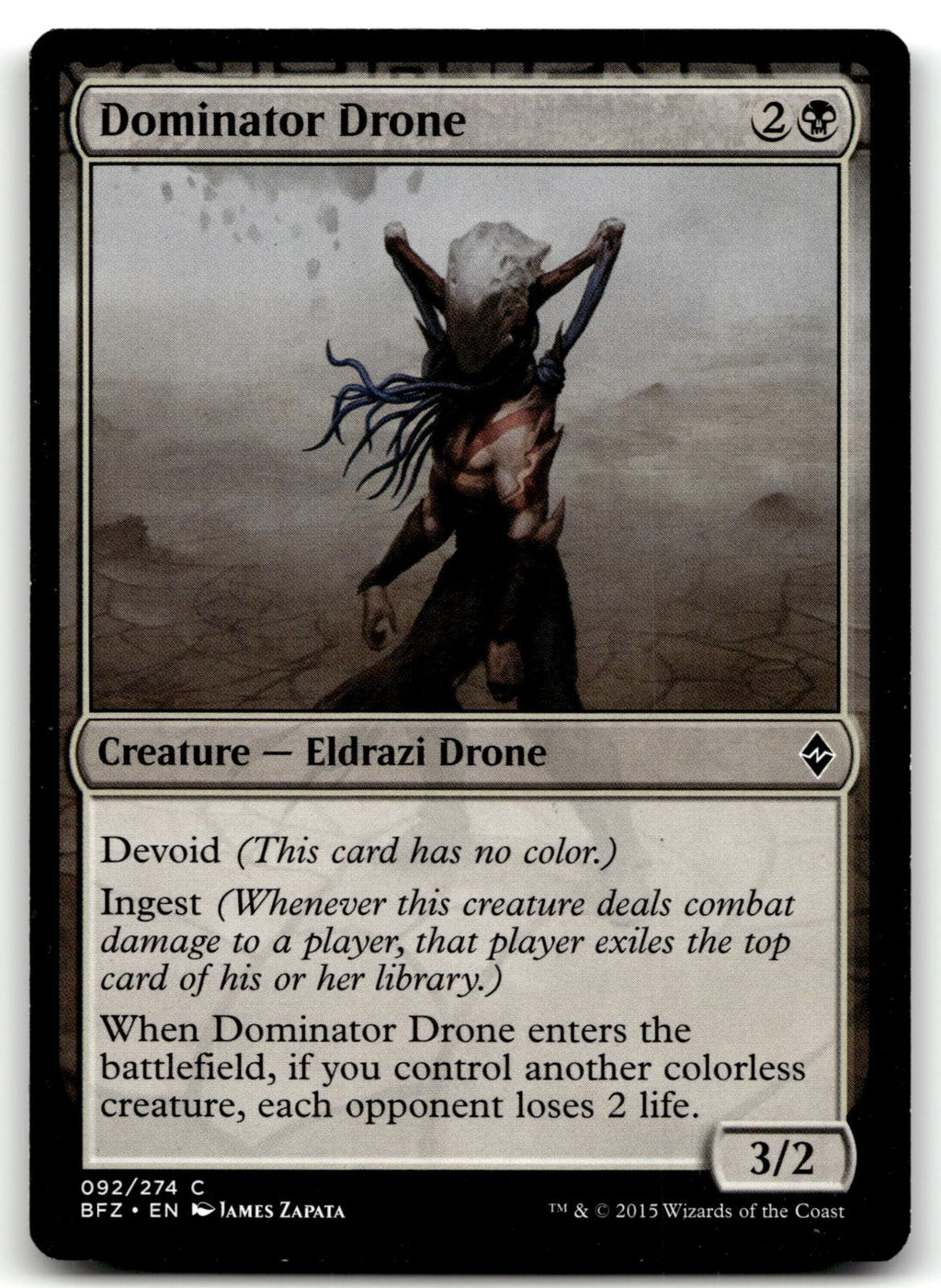 Dominator Drone 92 Common Battle for Zendikar Magic: The Gathering Near Mint