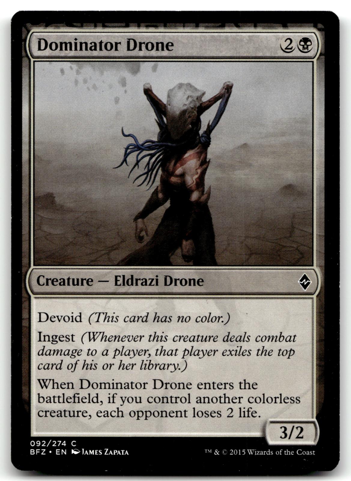 Dominator Drone 92 Common Battle for Zendikar Magic: The Gathering Near Mint