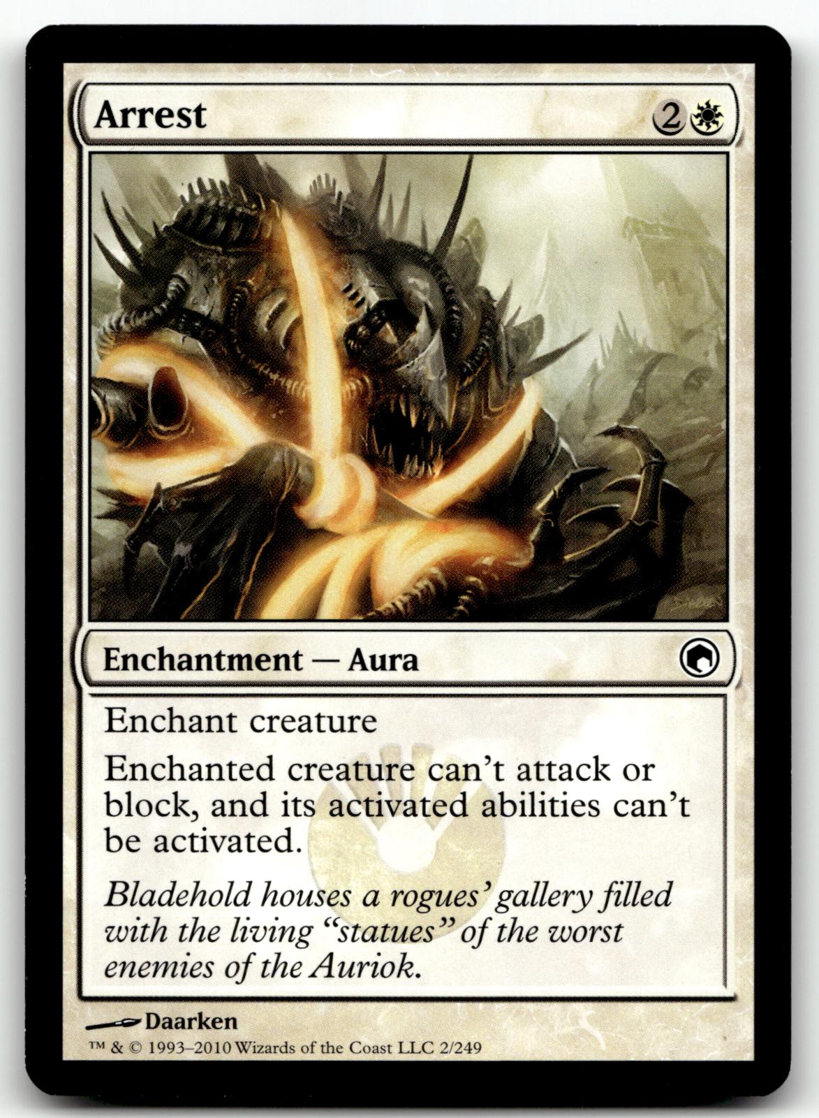 Arrest 2 Common Scars of Mirrodin Magic: The Gathering Near Mint