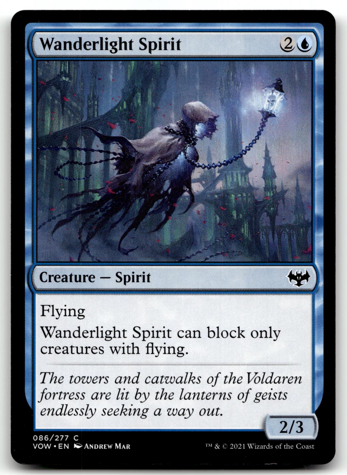 Wanderlight Spirit 86 Common Innistrad: Crimson Vow Magic: The Gathering NM