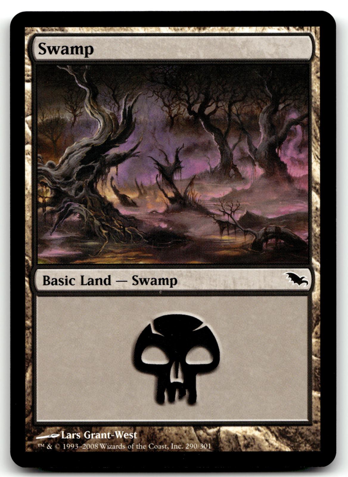 Swamp (290) 290 Land Shadowmoor Magic: The Gathering Near Mint