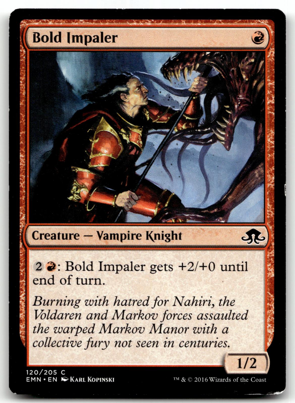 Bold Impaler 120 Common Eldritch Moon Magic: The Gathering Near Mint