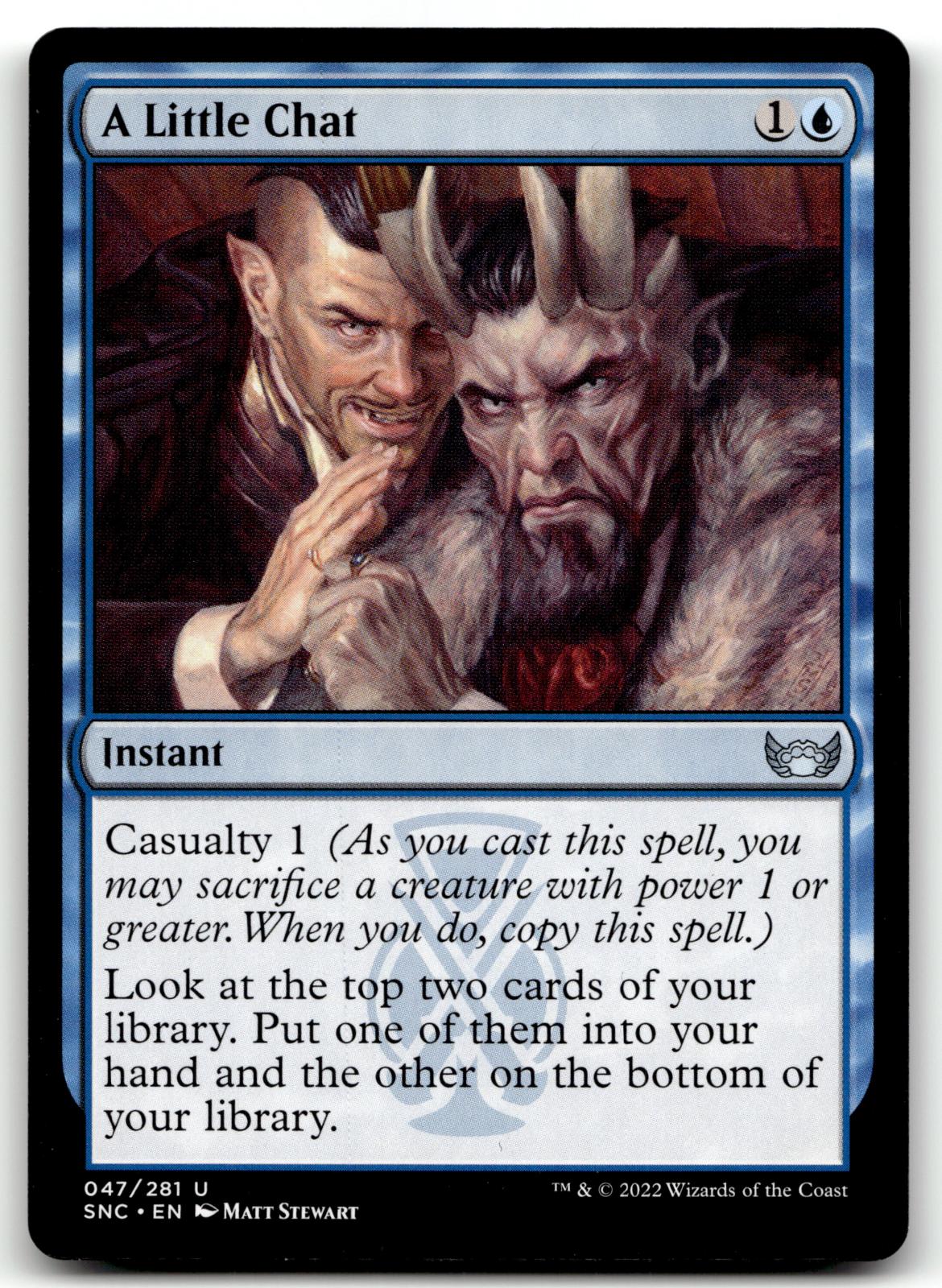 A Little Chat 47 Uncommon Streets of New Capenna Magic: The Gathering Near Mint
